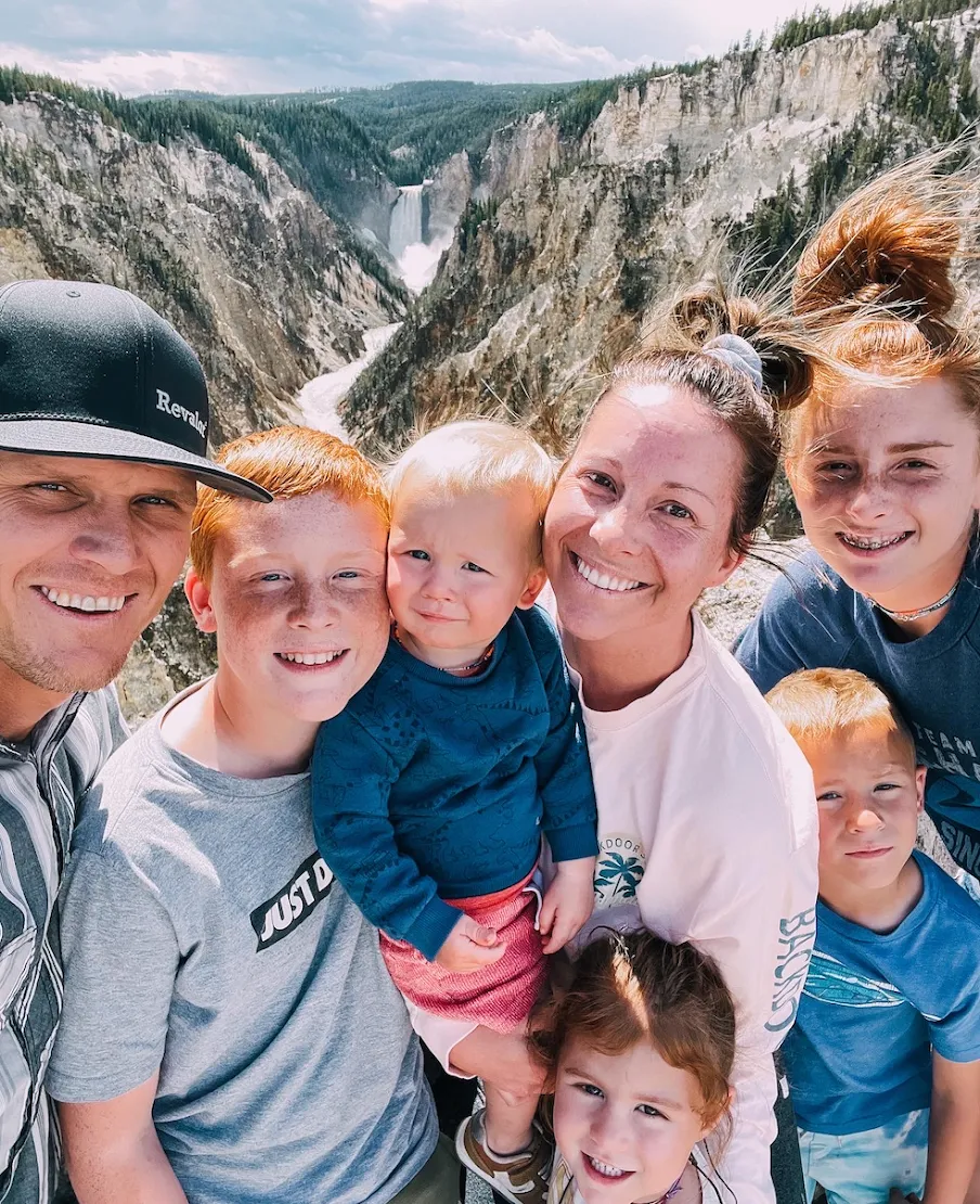 micah and family in the mountains